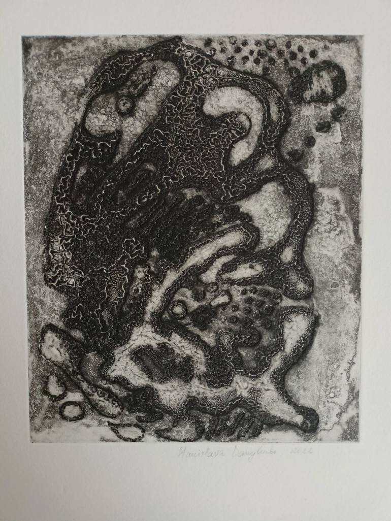 Original Abstract Printmaking by Stanislava Danylenko