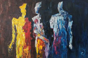 Print of Abstract People Paintings by Manu Fine Art