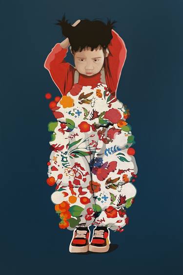 Original Figurative Children Paintings by Julie Rami