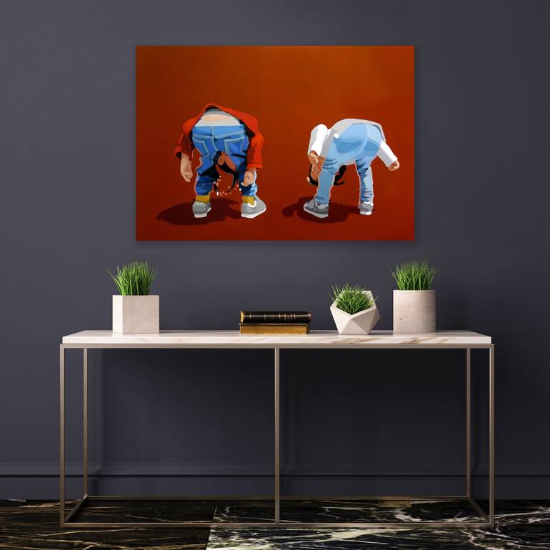 Original Figurative Children Painting by Julie Rami