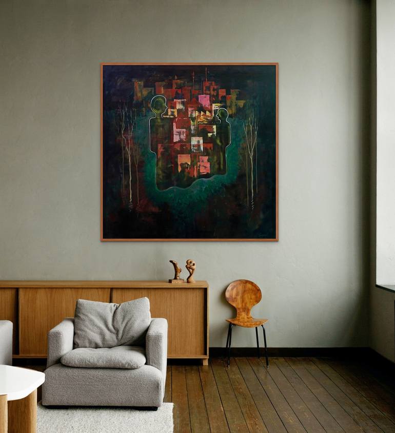 Original Abstract Painting by Sanjaya Gunarathna