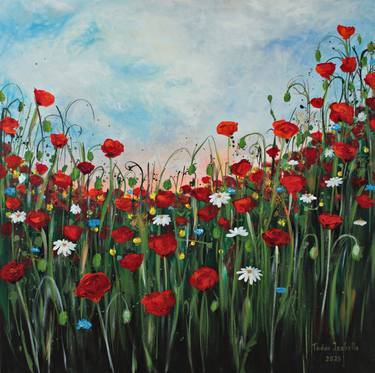 Original Floral Paintings by Todor Izabella