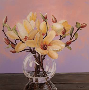 Original Realism Floral Paintings by Todor Izabella