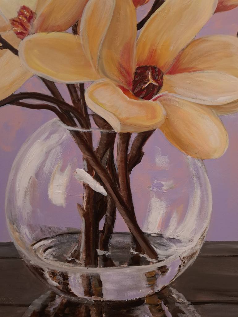 Original Realism Floral Painting by Todor Izabella