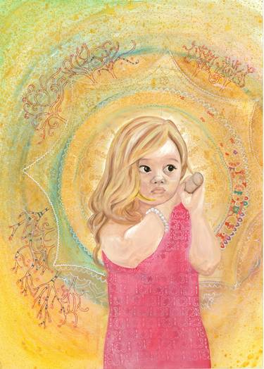 Print of Figurative Children Paintings by Jenny Ciobanu