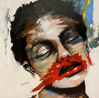 Print of Abstract Portrait Paintings by Diego Cruz