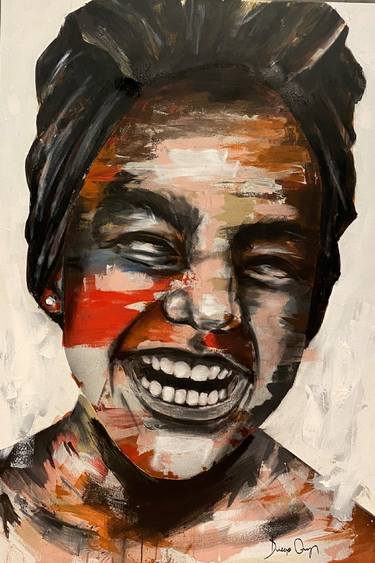 Print of Abstract Portrait Paintings by Diego Cruz