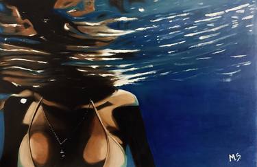 Print of Figurative Water Paintings by Mariana Scanholato