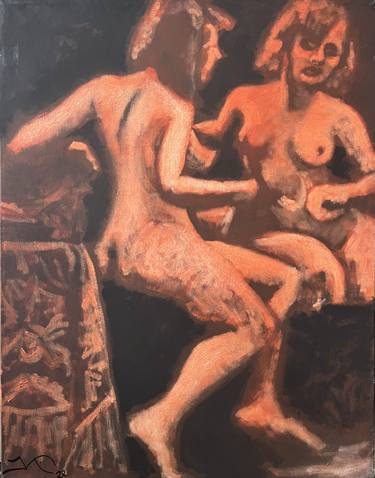Original Modern Erotic Paintings by Juan Vázquez