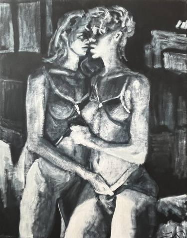 Original Modern Erotic Paintings by Juan Vázquez