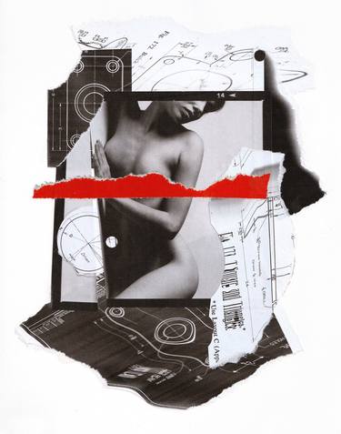Print of Abstract Nude Collage by James Wimberg