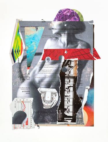 Original Abstract Collage by James Wimberg