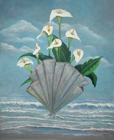 Original Contemporary Floral Paintings by Carlos A Castillo
