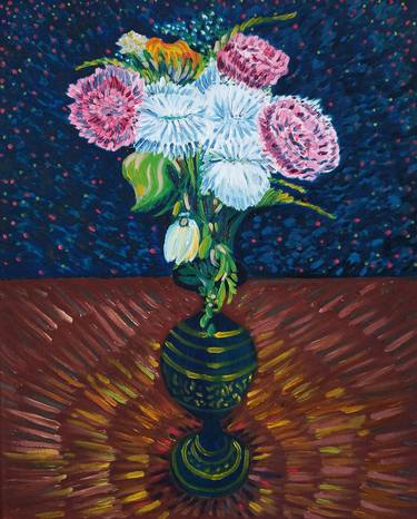 Original Floral Paintings by Michel Cruz-Garcia