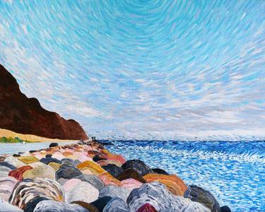 Original Beach Paintings by Michel Cruz-Garcia
