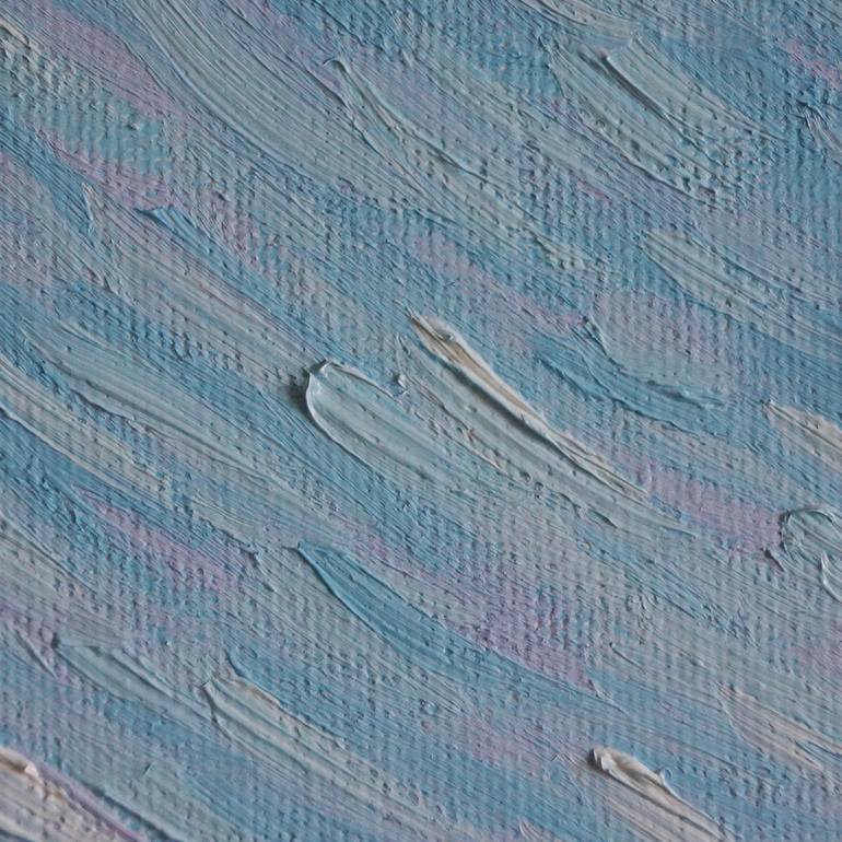 Original Abstract Expressionism Beach Painting by Michel Cruz-Garcia