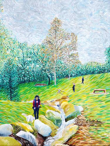 Original Contemporary Landscape Painting by Michel Cruz-Garcia