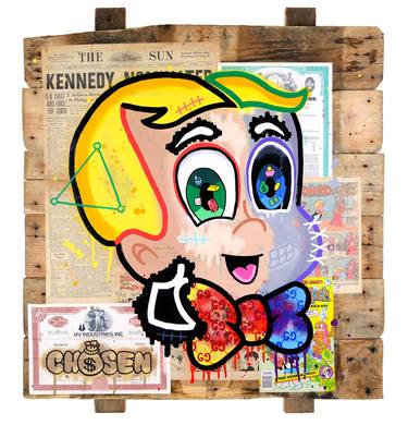 Print of Pop Art Cartoon Mixed Media by Chosen Art