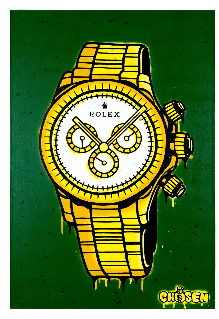 Rolex Watch Painting by Chosen Art Saatchi Art