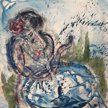 Original Contemporary Water Painting by Michele Cyranka