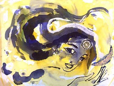 Original Abstract Expressionism Women Drawings by Michele Cyranka