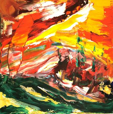 Saatchi Art Artist yvonne jones; Paintings, “The Raging Sea” #art