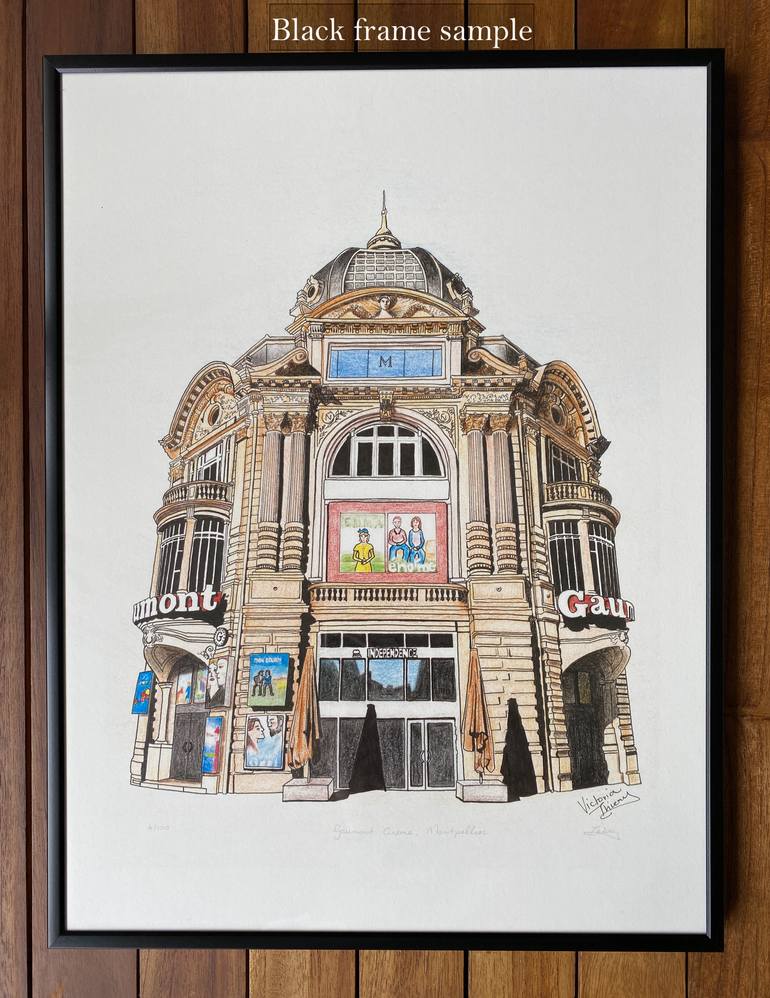 Original Photorealism Cities Drawing by Victoria Thiery