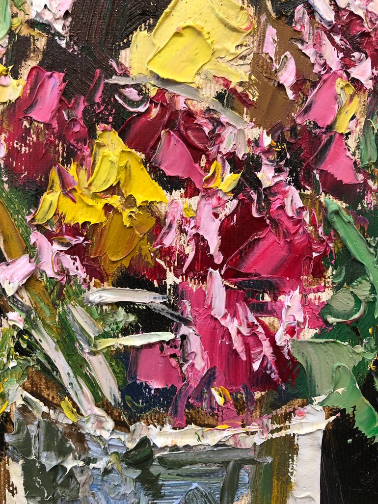 Original Expressionism Still Life Painting by Romi Kallco