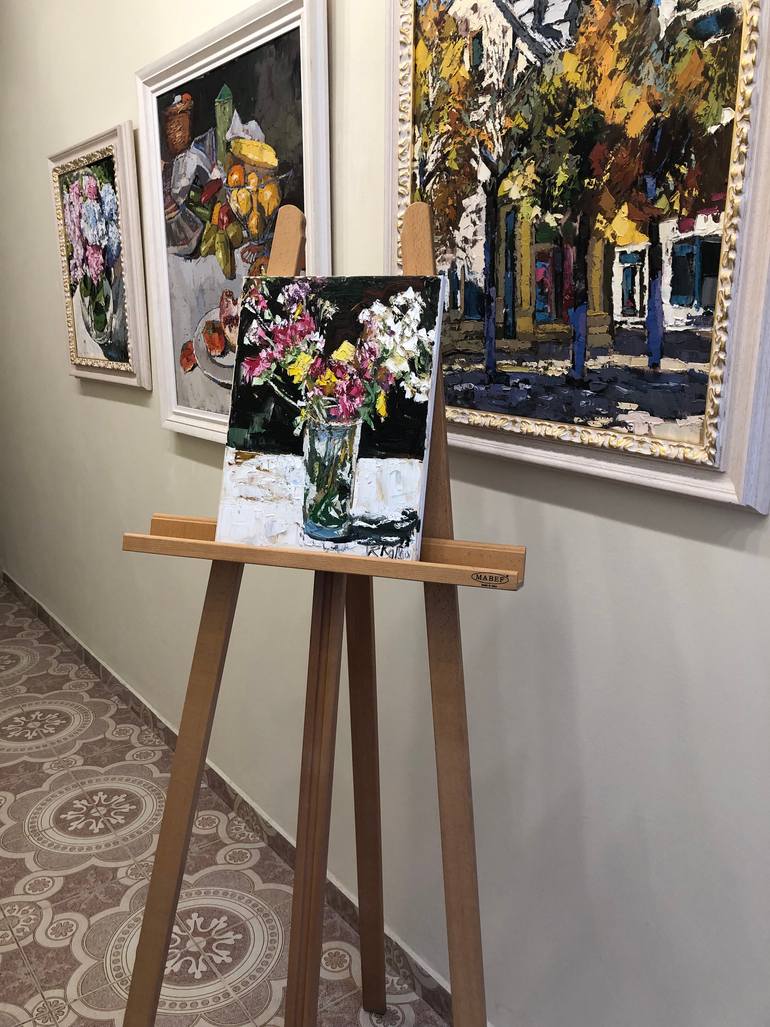Original Expressionism Still Life Painting by Romi Kallco