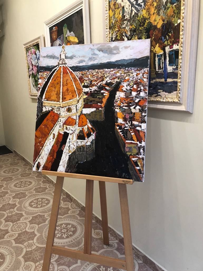 Original Expressionism Landscape Painting by Romi Kallco