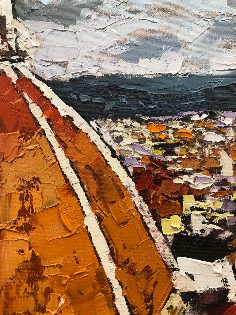Original Expressionism Landscape Painting by Romi Kallco