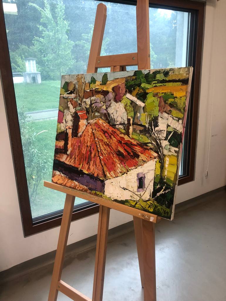 Original Expressionism Landscape Painting by Romi Kallco