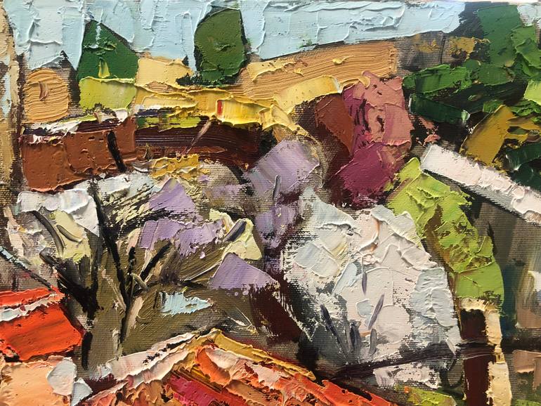 Original Expressionism Landscape Painting by Romi Kallco