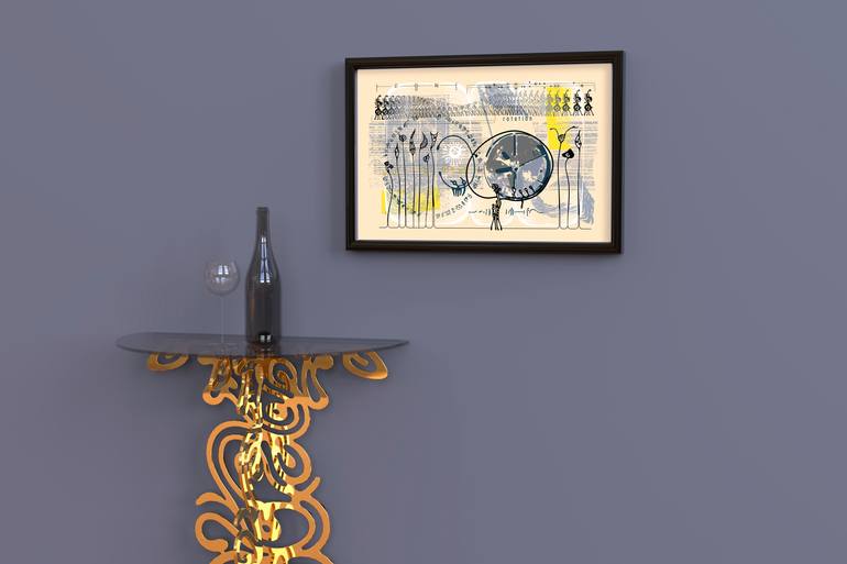 Original Abstract Geometric Printmaking by Carsten Ost