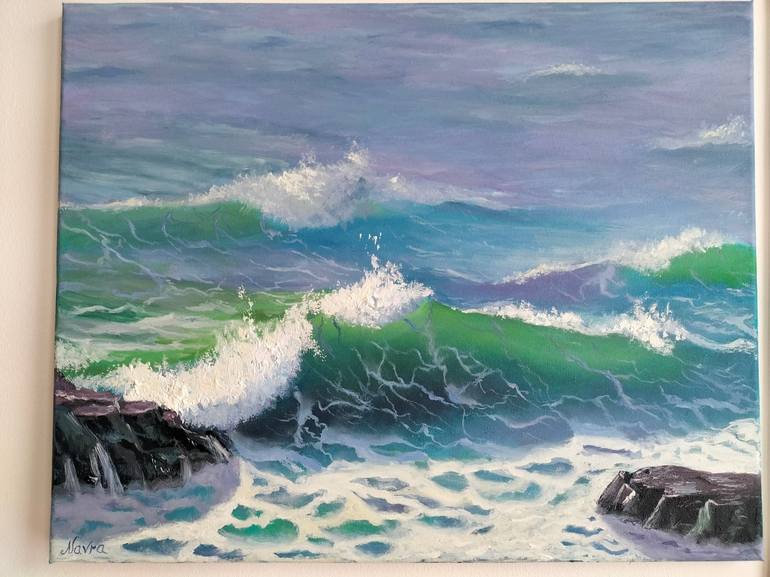 Original Realism Seascape Painting by Iryna Navrotska