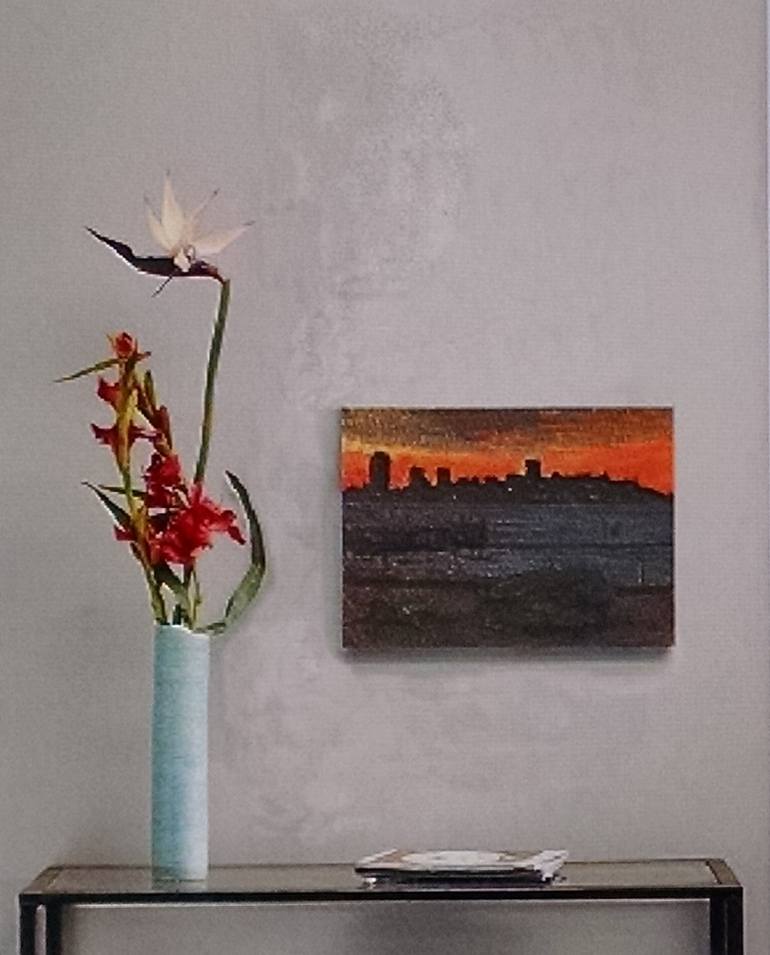 Original Expressionism Seascape Painting by Martin Goldblum