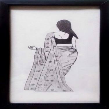 Pencil Art (A Lady in Saree) thumb