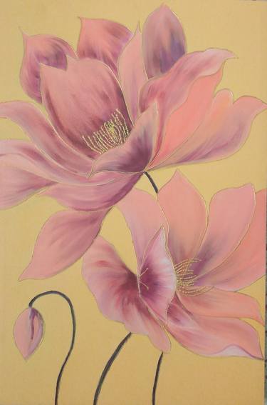 Original Floral Paintings by Tabinda Batool