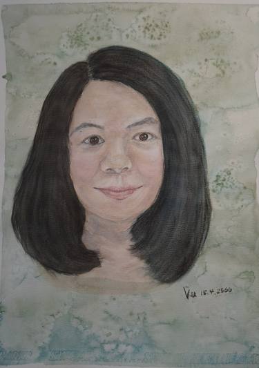 Original Realism Portrait Drawing by Veeki W