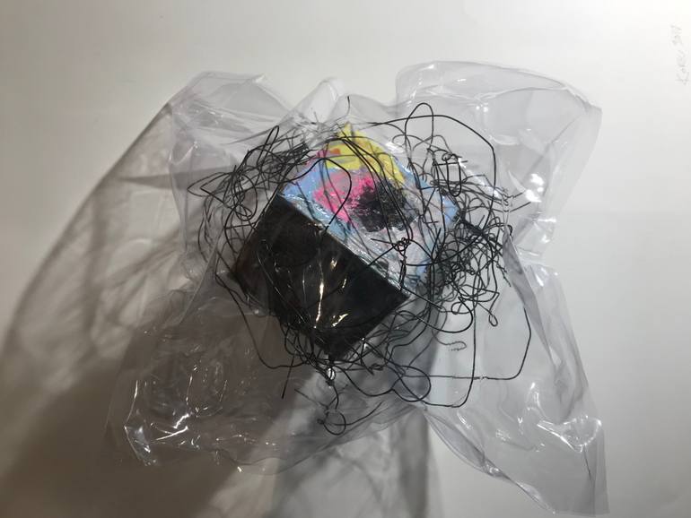 Original Art Nouveau Abstract Sculpture by Fabrizio Bidoli