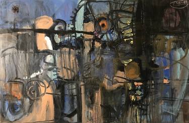 Original Abstract Expressionism Abstract Paintings by Fabrizio Bidoli