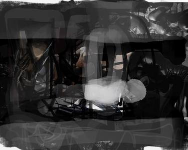 Original Black & White Abstract Digital by Fabrizio Bidoli