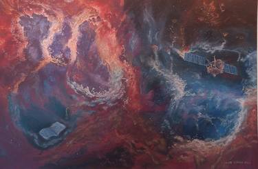 Original Outer Space Paintings by Caleb Simeon