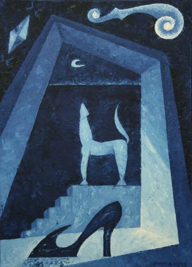Print of Surrealism Dogs Paintings by Fulvio Pinna