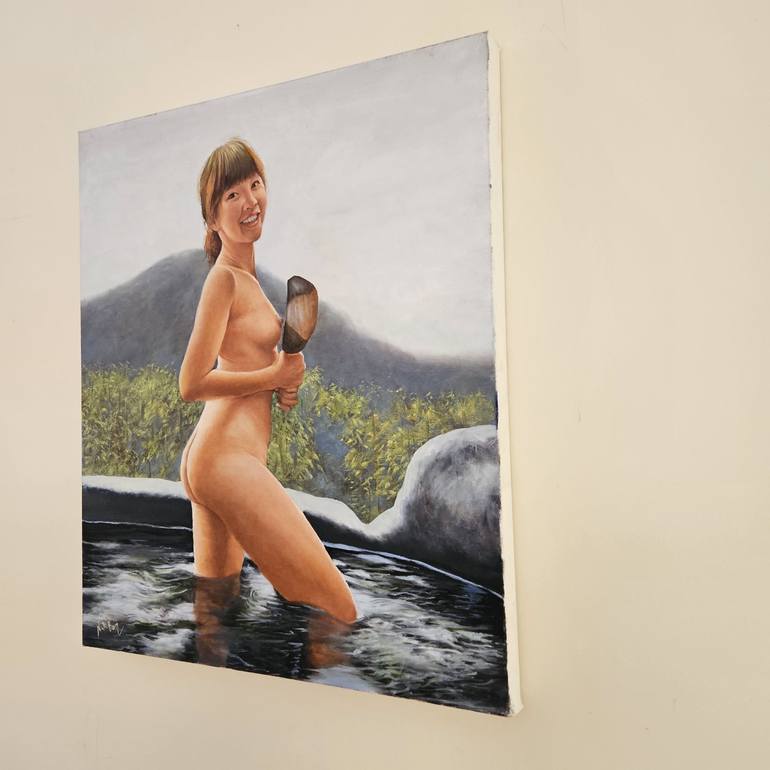 Original Contemporary Nude Painting by NICK BONOVAS