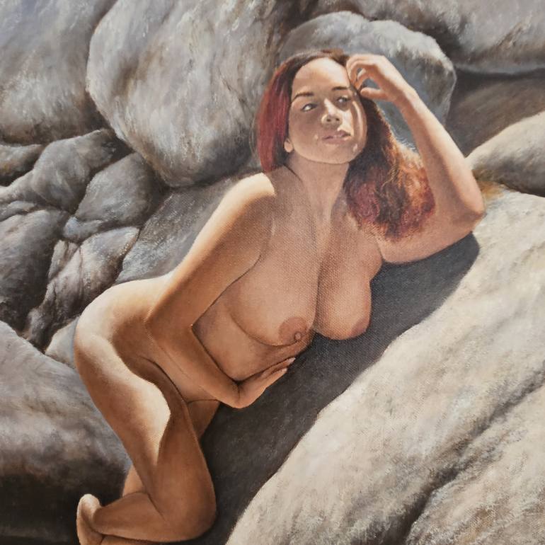 Original Nude Painting by NICK BONOVAS