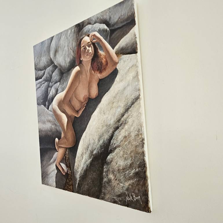 Original Nude Painting by NICK BONOVAS