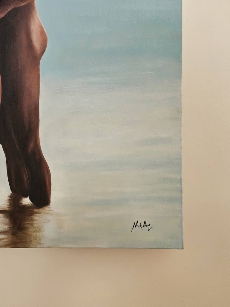 Original Nude Painting by NICK BONOVAS