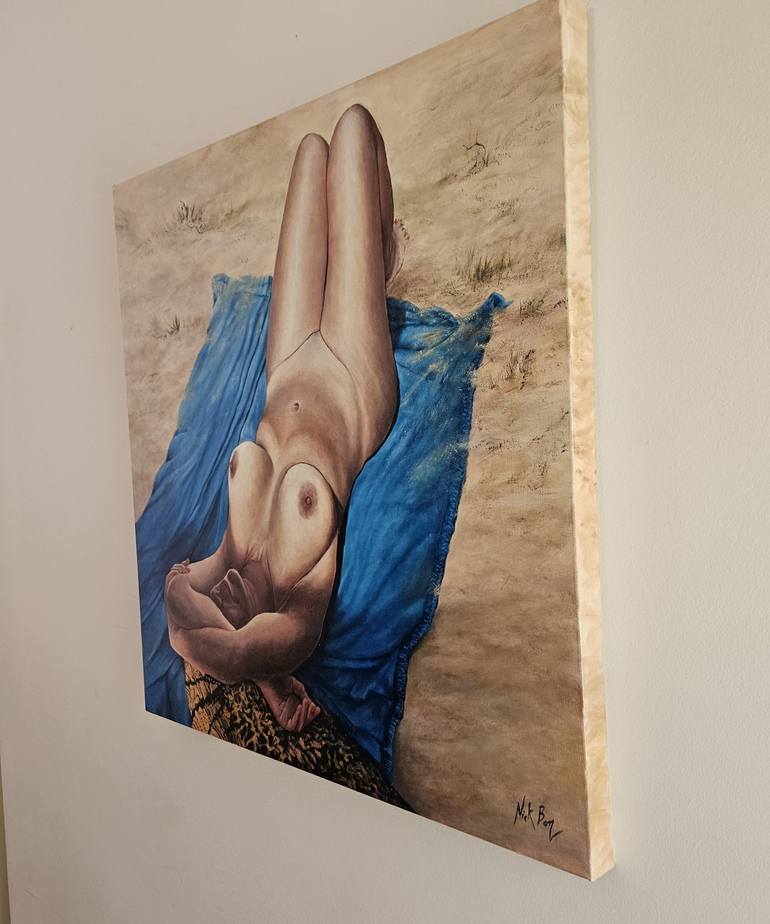 Original Figurative Nude Painting by NICK BONOVAS