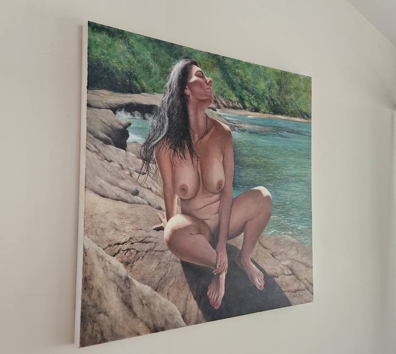 Original Contemporary Nude Painting by NICK BONOVAS